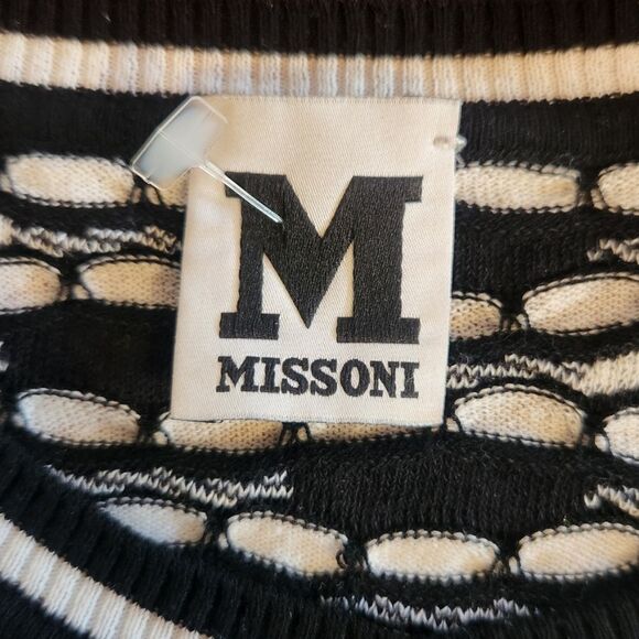 Missoni Black and White Patterned Cardigan 38 - Picture 3 of 8